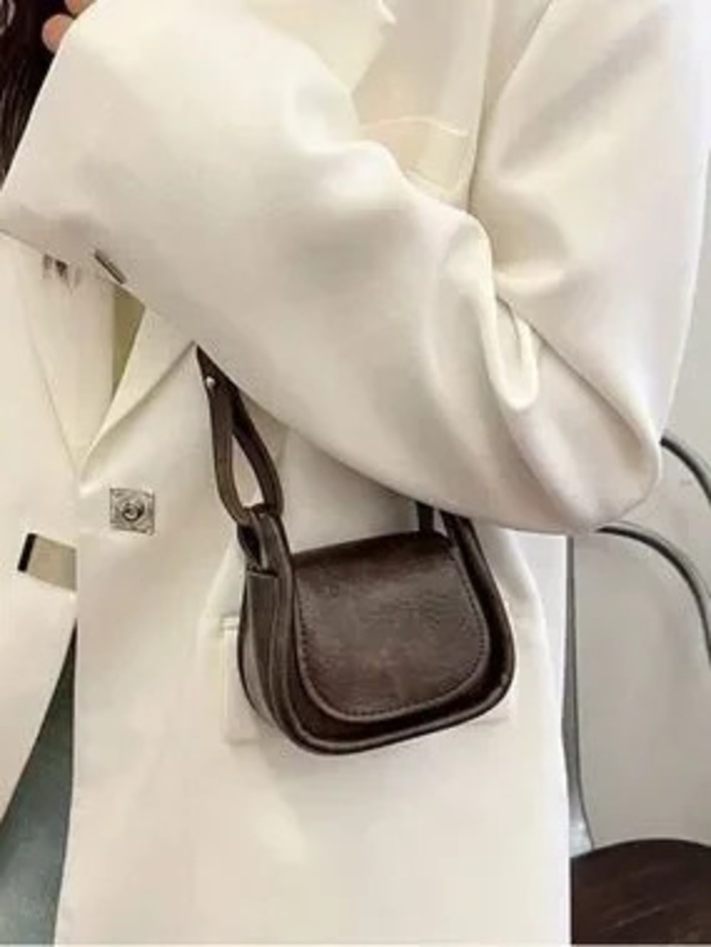 Classic Small Brown Leather Crossbody Bag